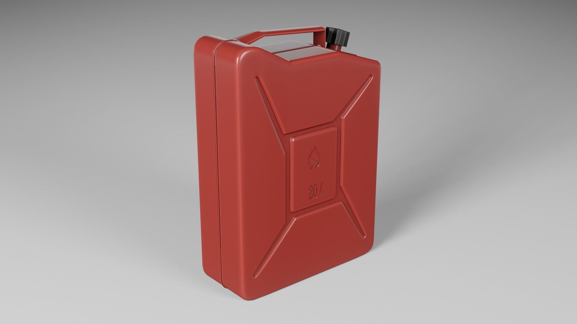 Jerrycan gas can Low-poly 3D model_16