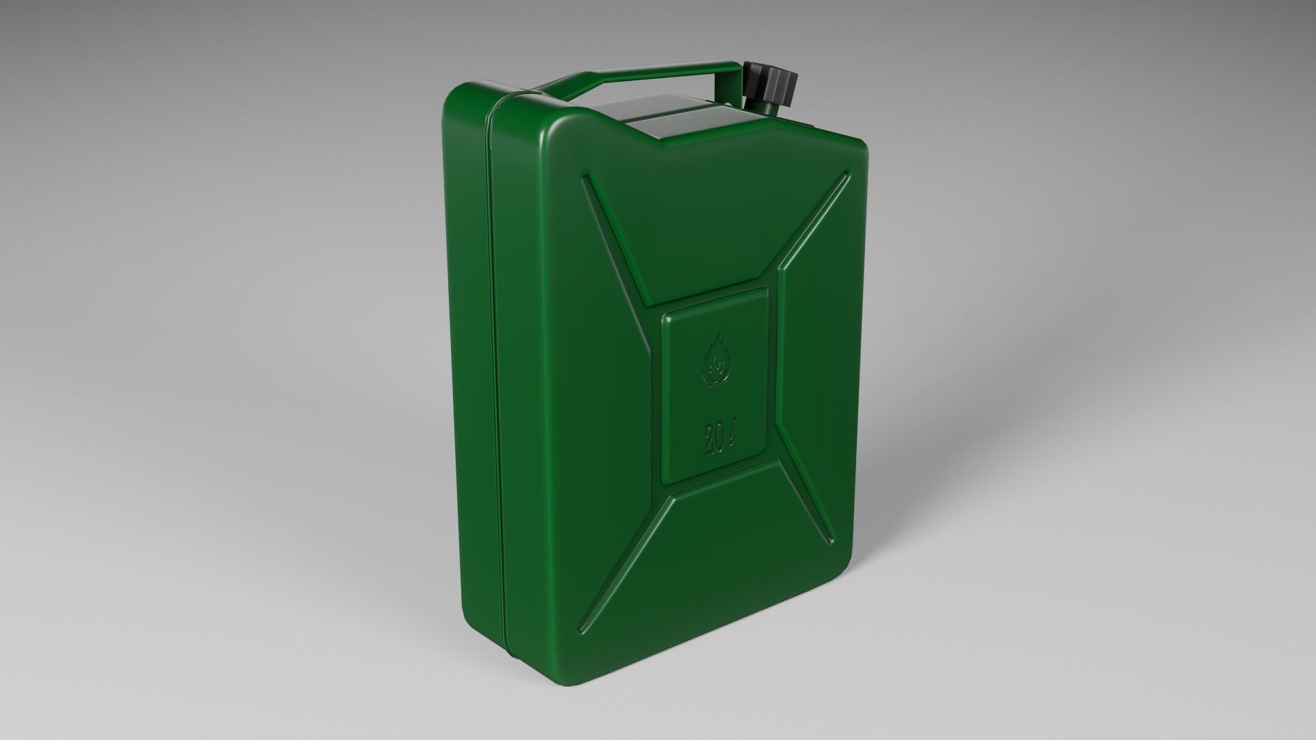 Jerrycan gas can Low-poly 3D model_12