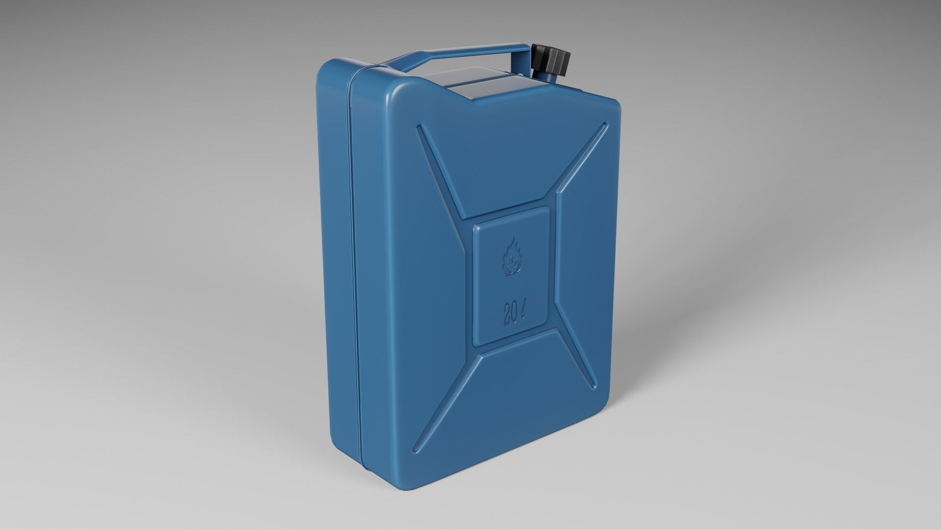 Jerrycan gas can Low-poly 3D model_8