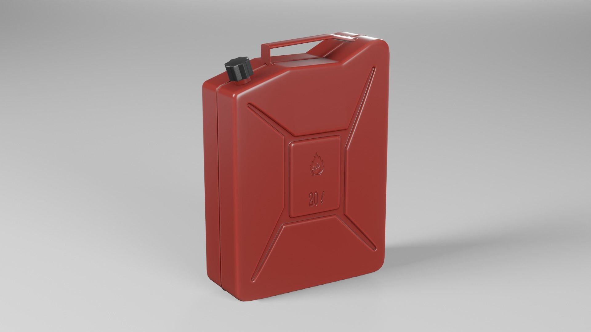 Jerrycan gas can Low-poly 3D model_15