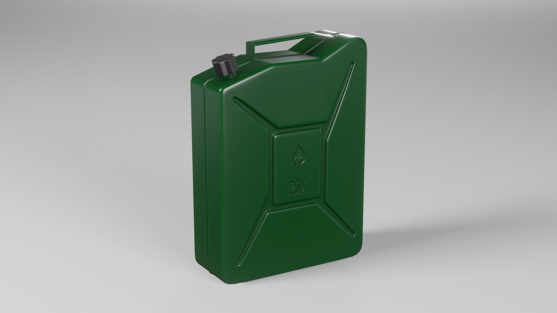 Jerrycan gas can Low-poly 3D model_11