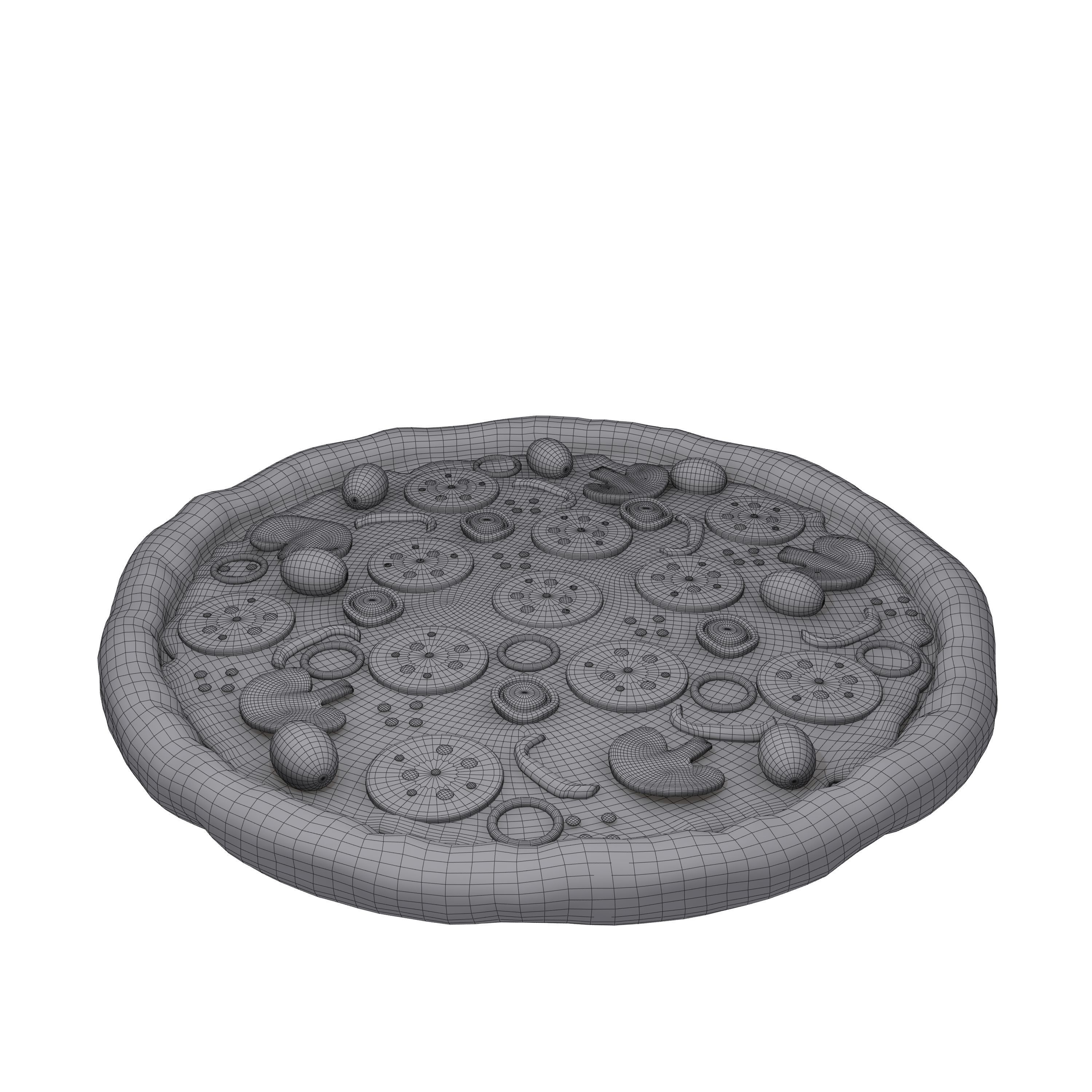 Pizza Cartoon 3D model_8