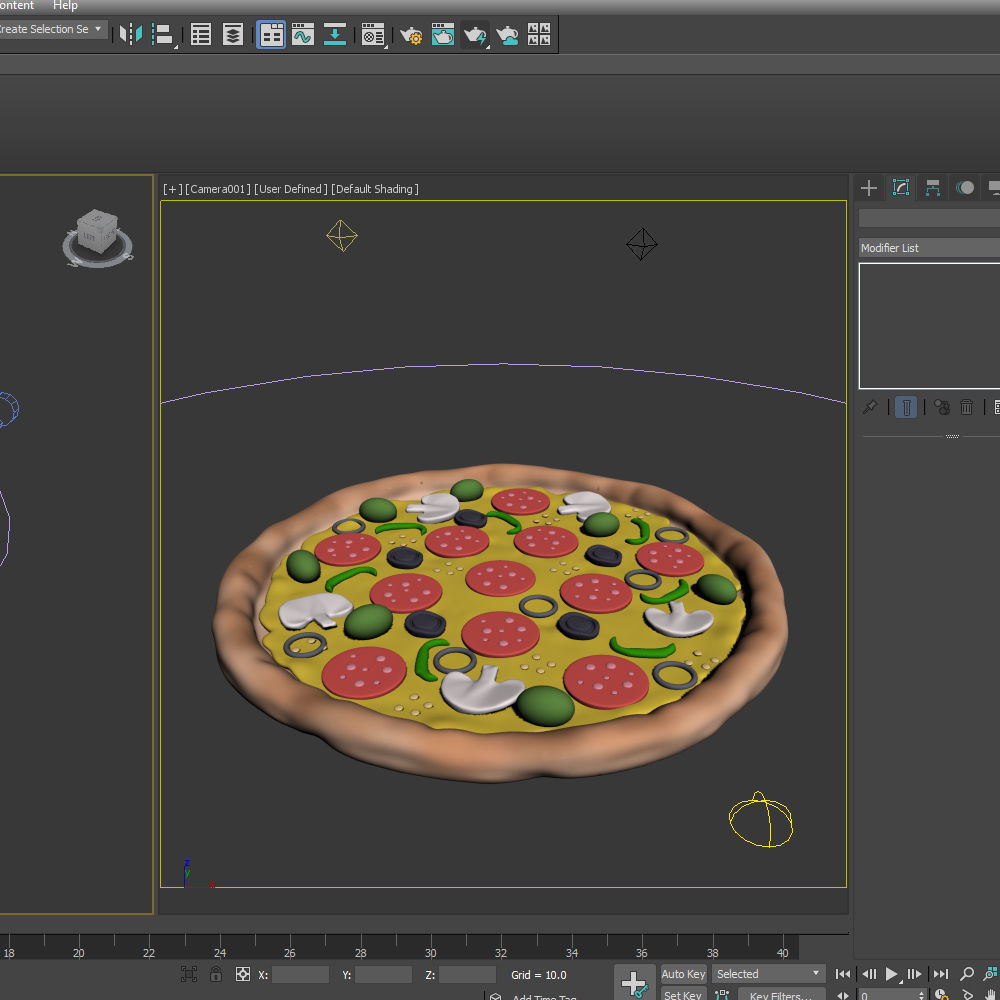 Pizza Cartoon 3D model_14