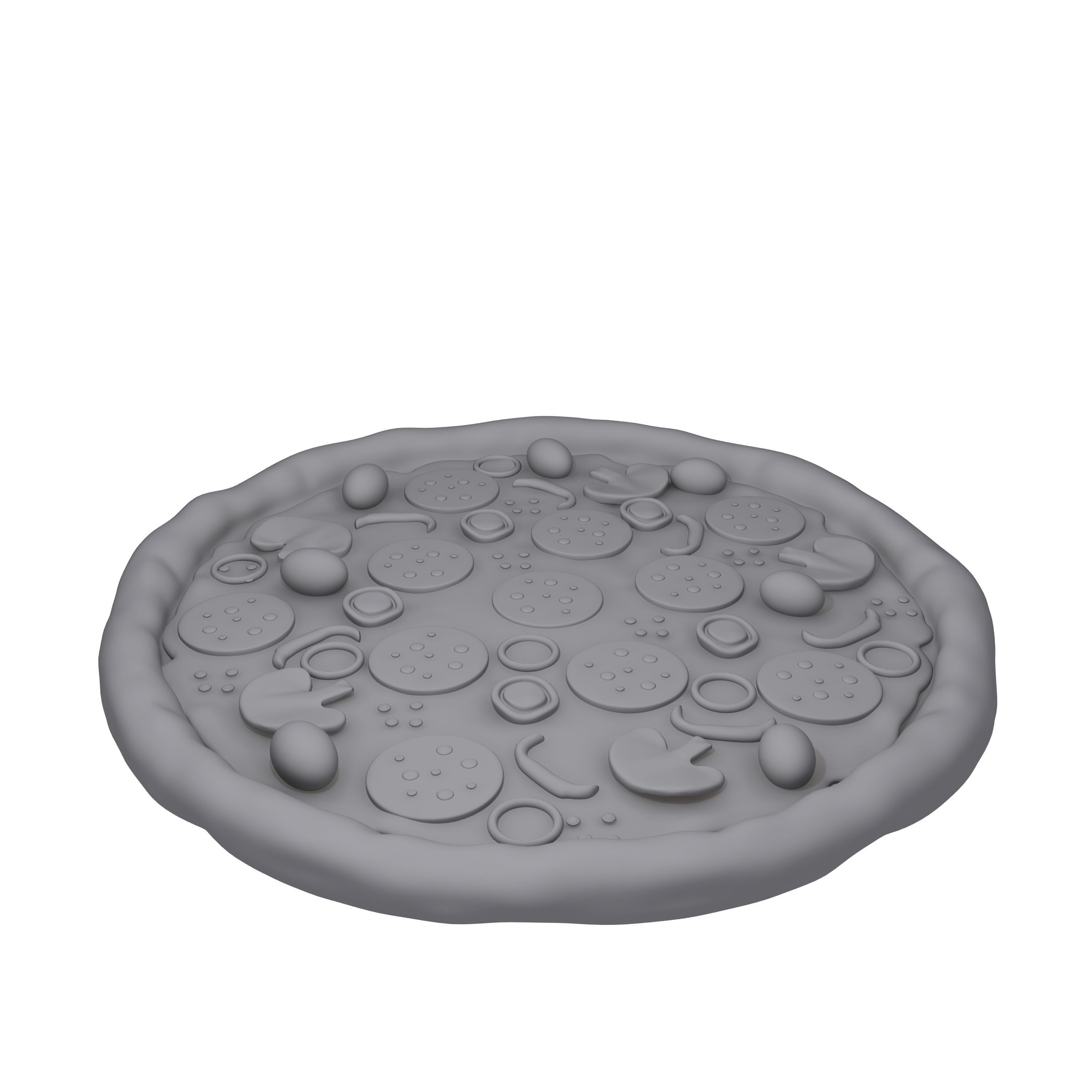 Pizza Cartoon 3D model_12