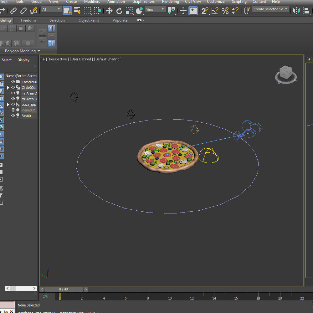 Pizza Cartoon 3D model_13