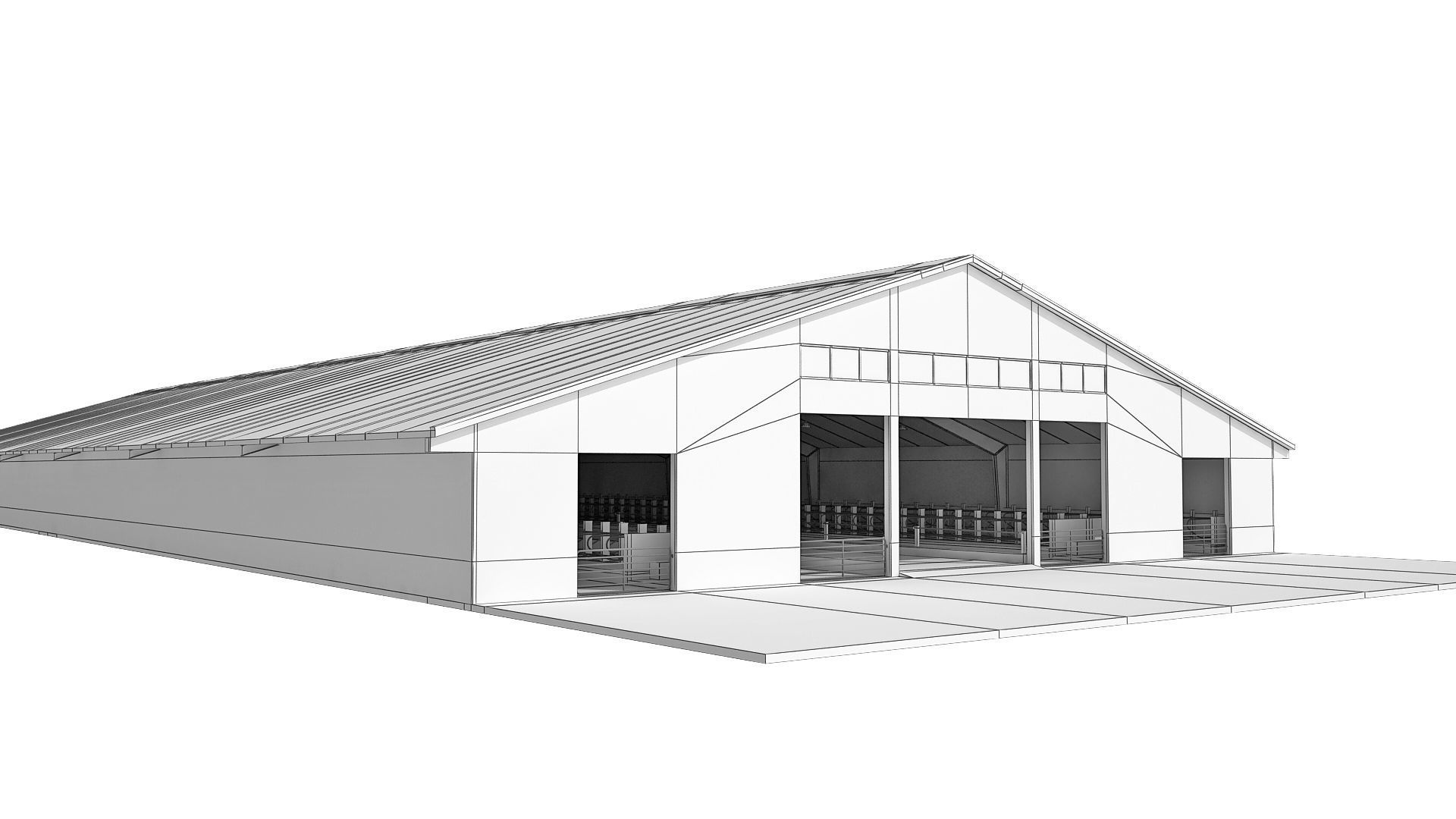 Farmer building collections 3D model_4