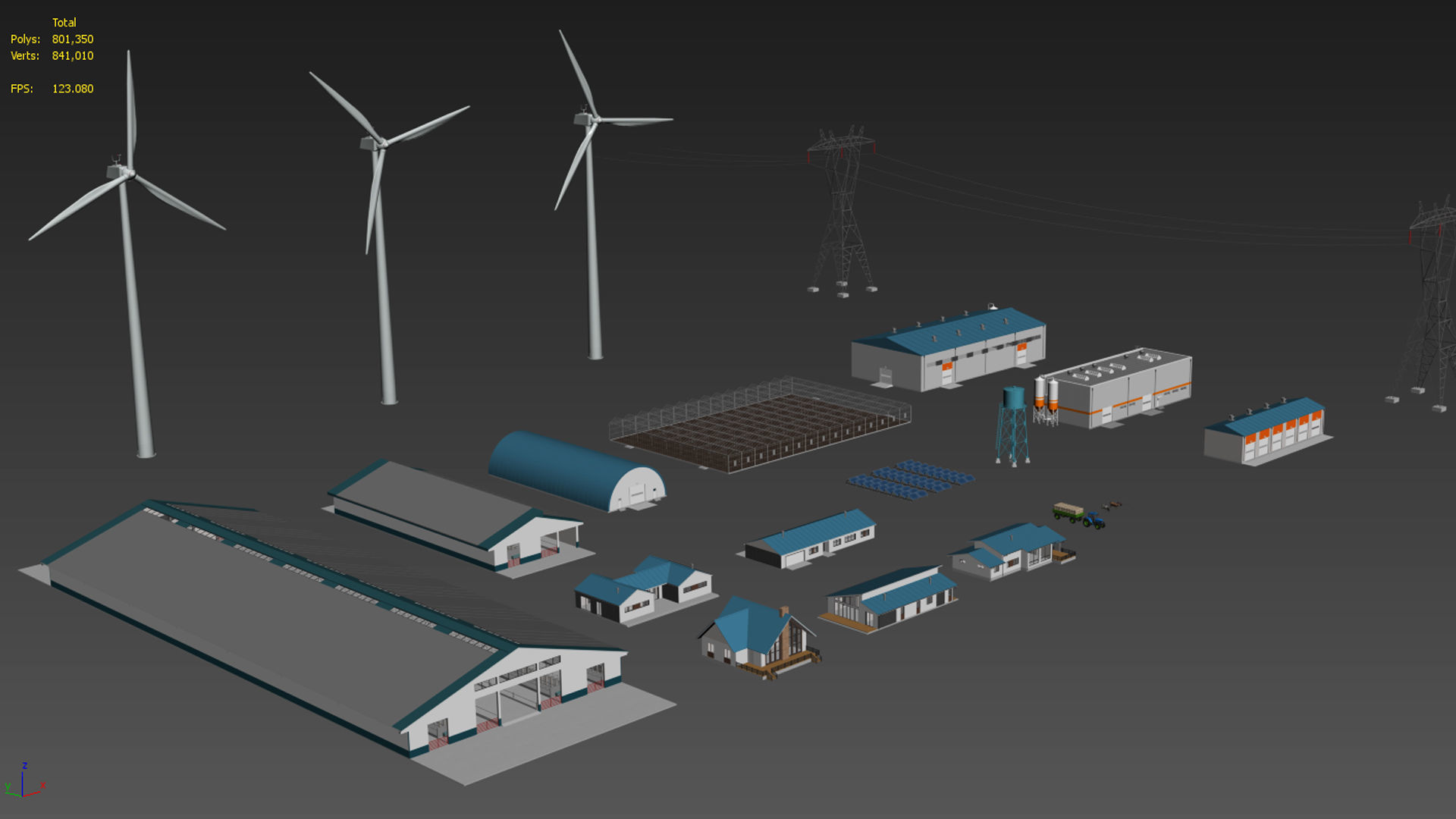 Farmer building collections 3D model_61