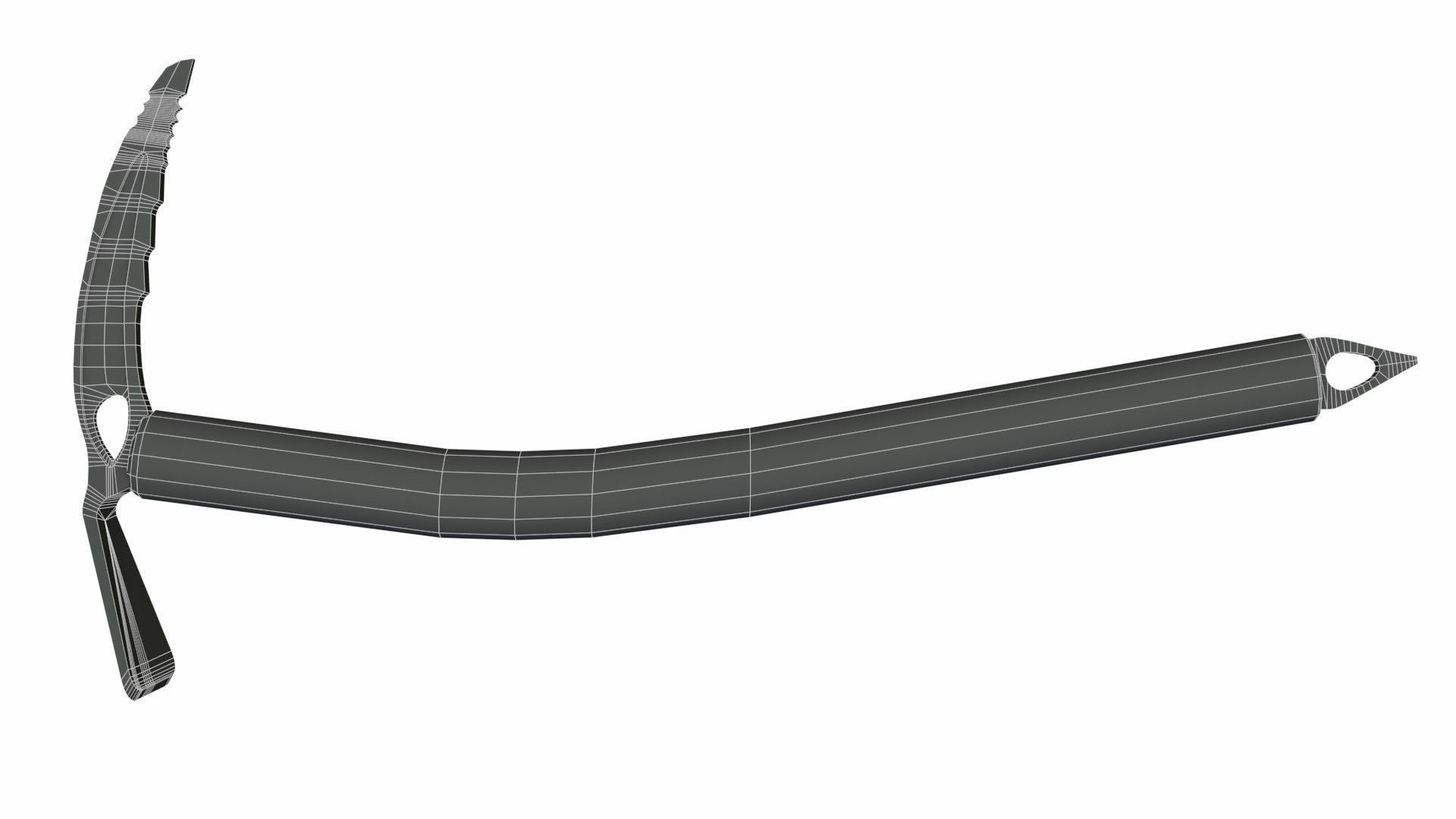 Ice-axe diamond mountaineering axe 3D model_10