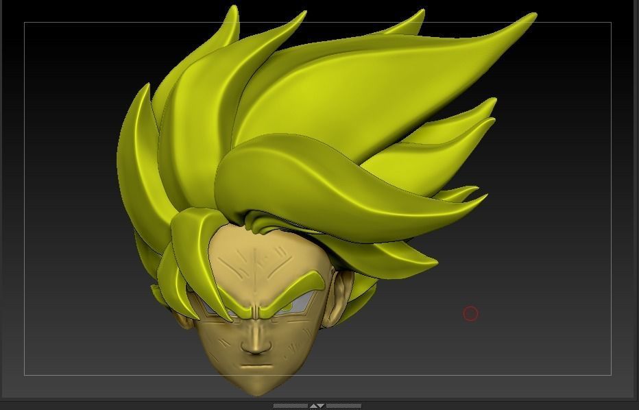 Goku head Dragon 3D print model_5