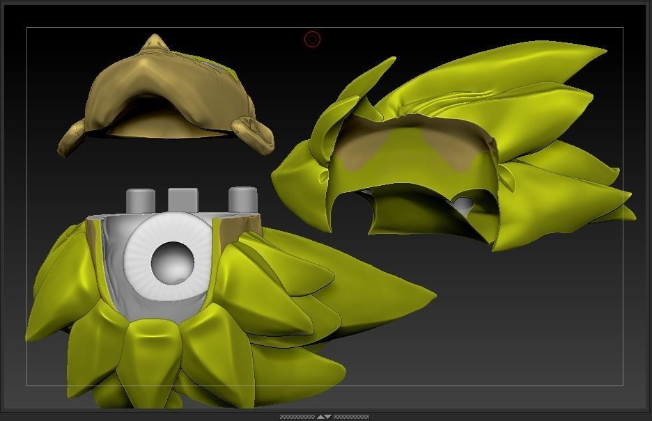 Goku head Dragon 3D print model_6