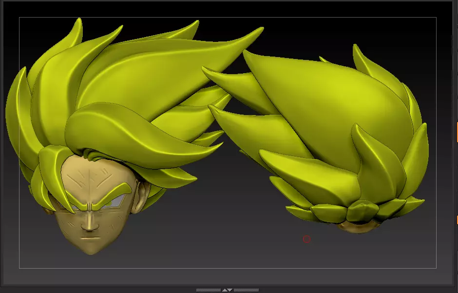 Goku head Dragon 3D print model_0