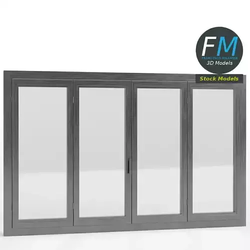 4 panels large window