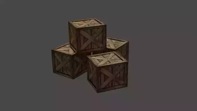 PUBG WOODEN BOX MODEL