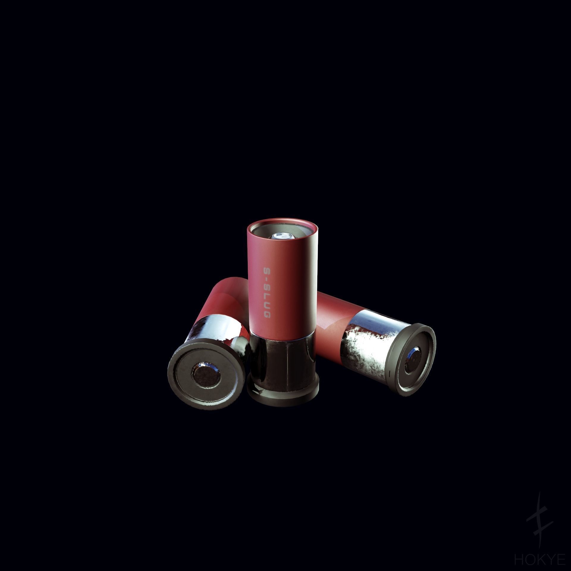 Cyberpunk Futuristic style DoubleBarrel Shotgun - JAWBREAKER-069 Low-poly 3D model_9