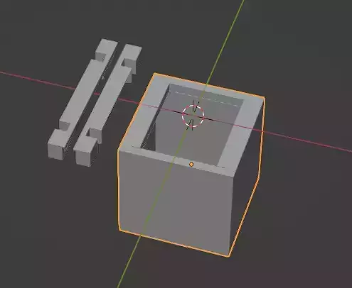 photograph box with hole in middle