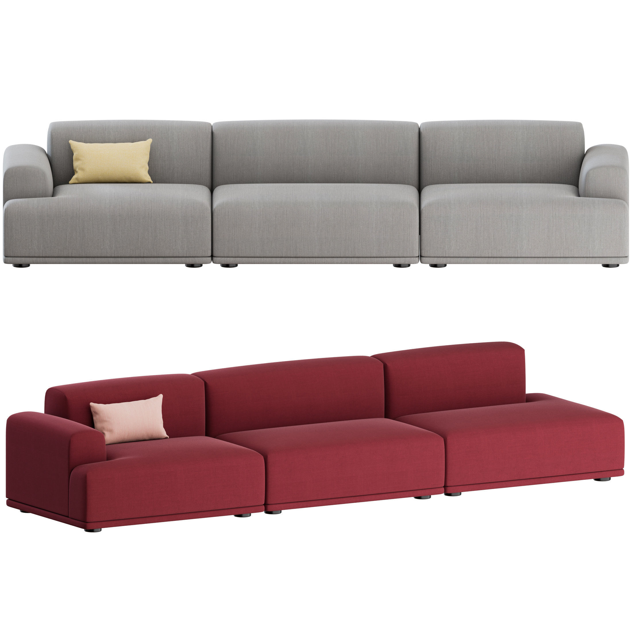 Connect Sofa 3 Seater 01 by Muuto 3D model_3