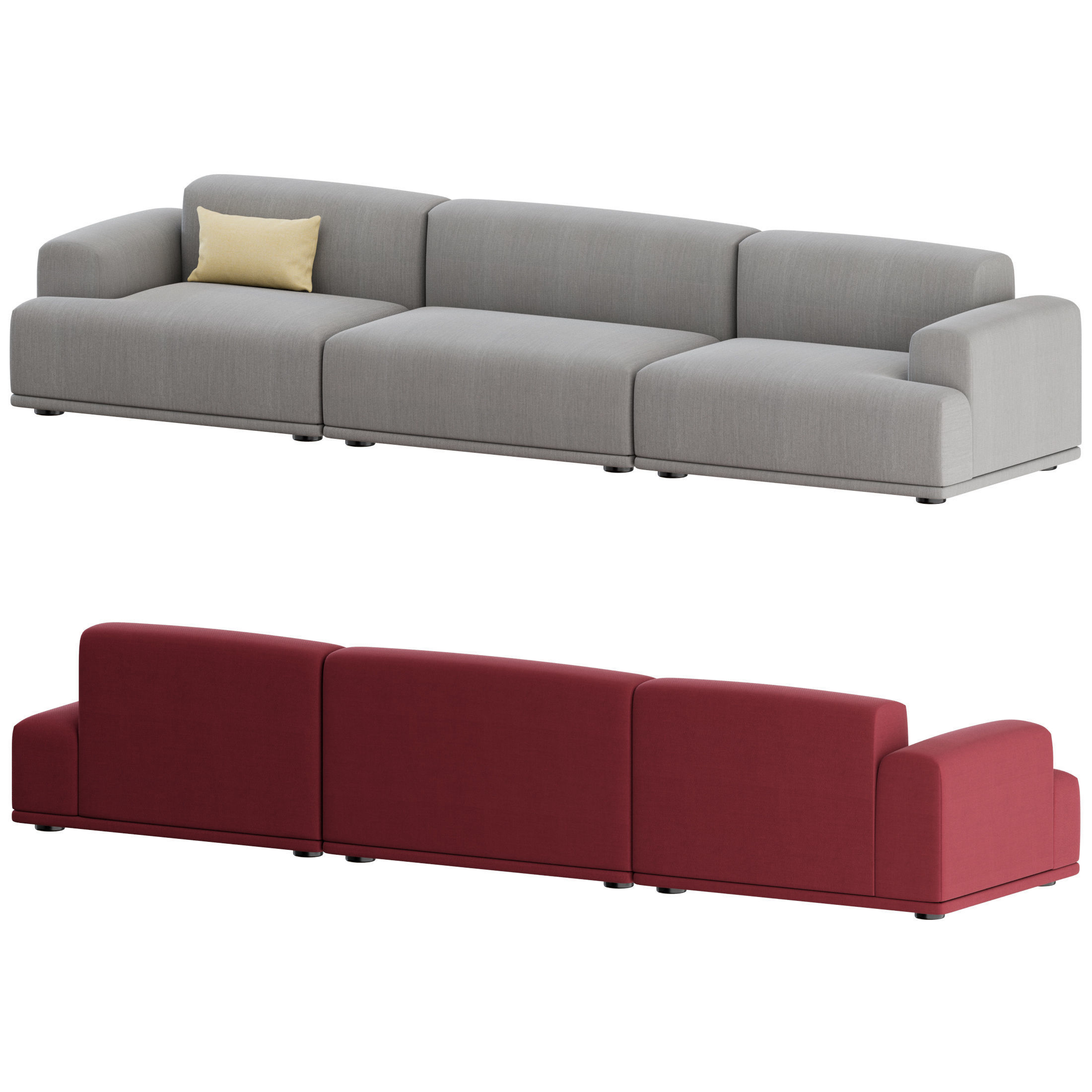 Connect Sofa 3 Seater 01 by Muuto 3D model_4
