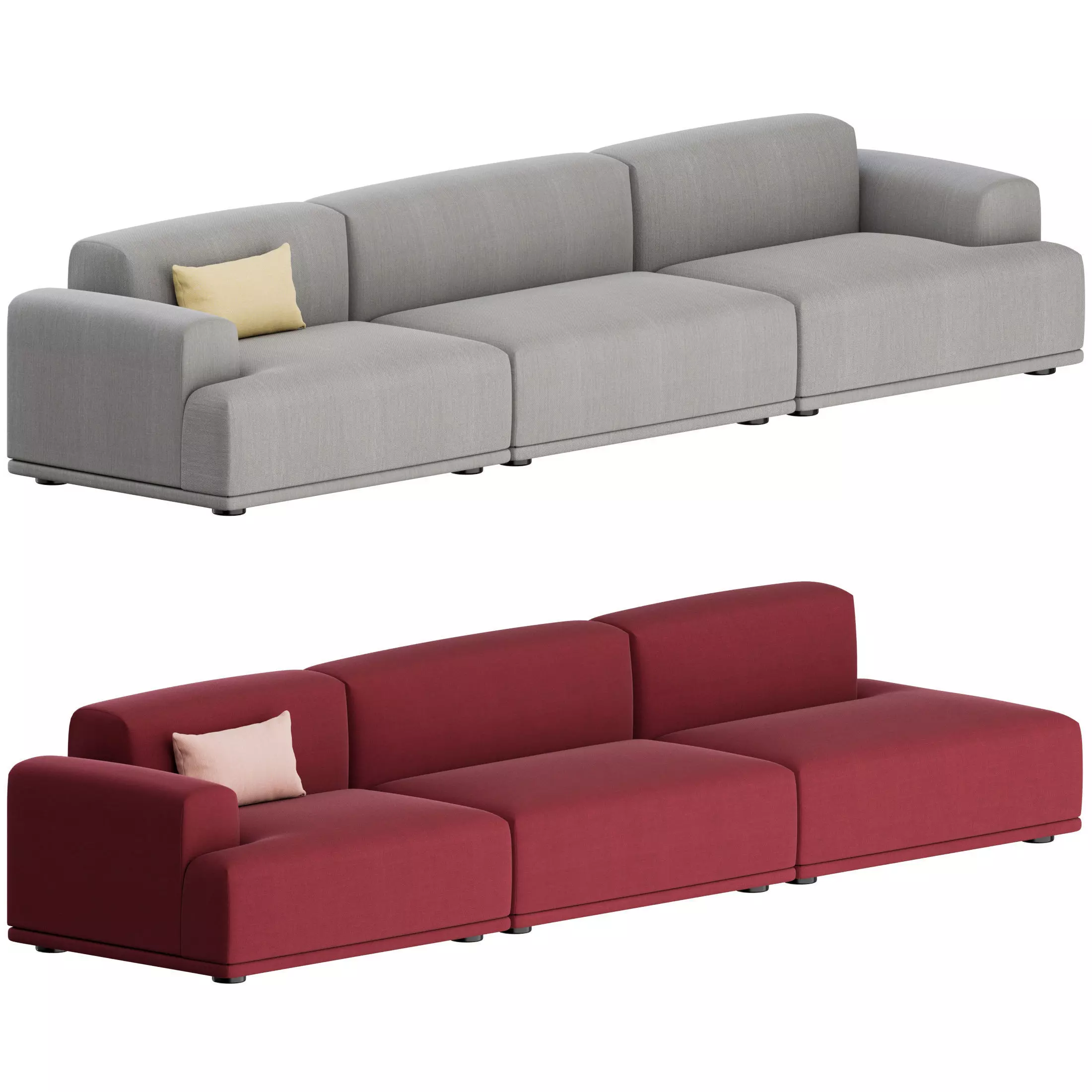 Connect Sofa 3 Seater 01 by Muuto 3D model_0