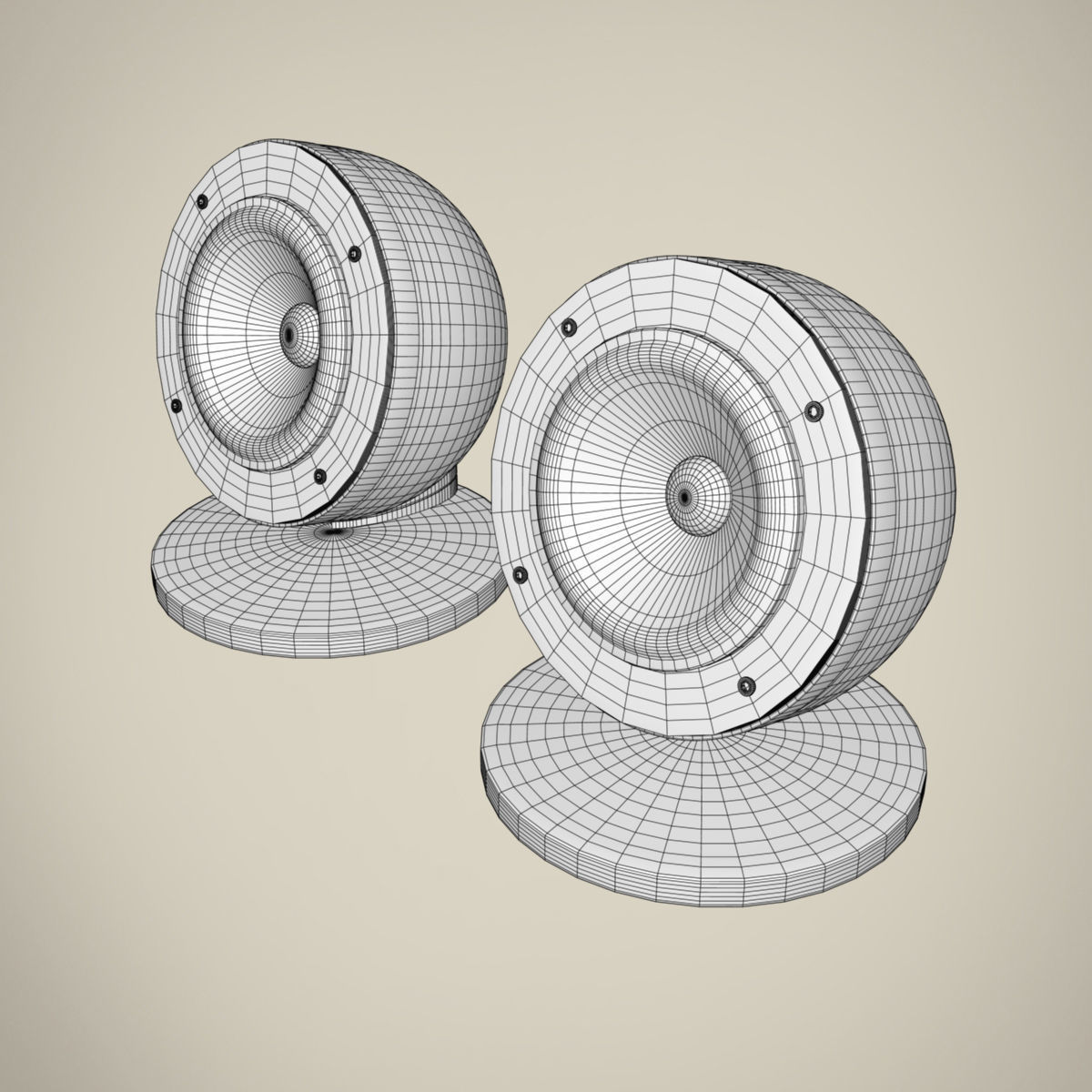 Speakers two 3D model_6