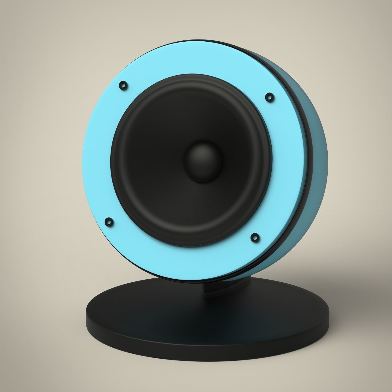 Speakers two 3D model_3