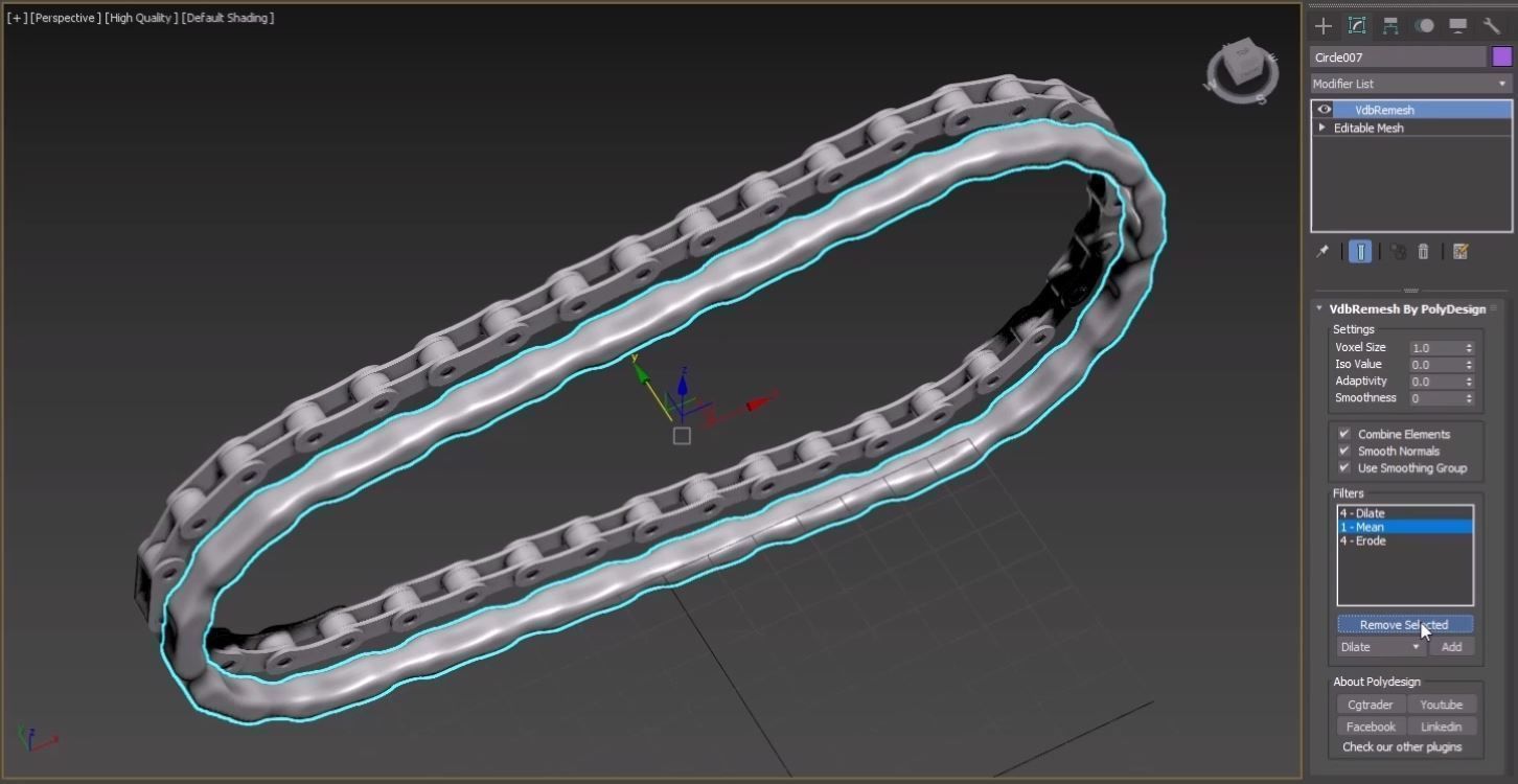 VdbRemesh for 3dsMax Low-poly 3D model_6