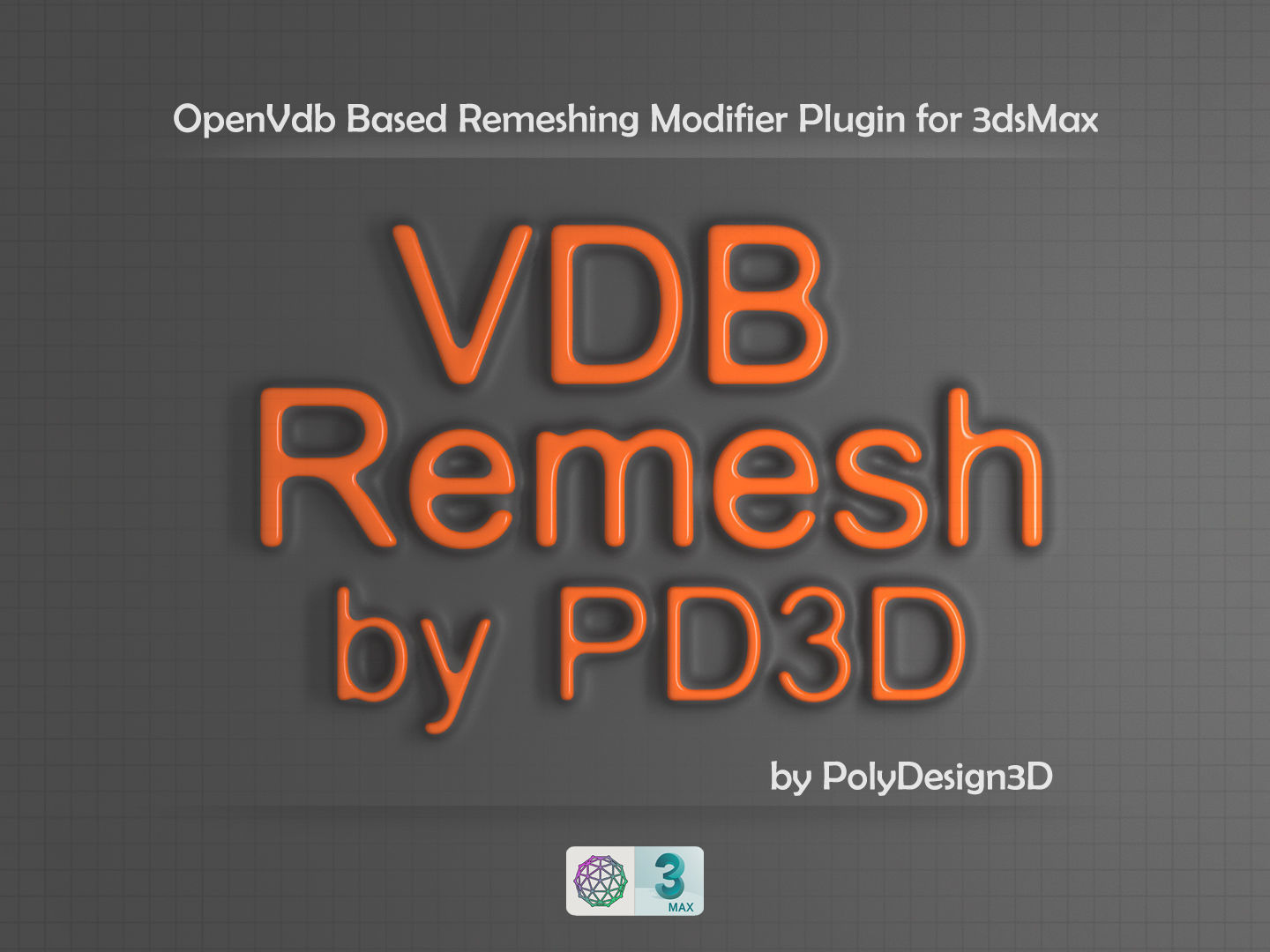 VdbRemesh for 3dsMax Low-poly 3D model_0