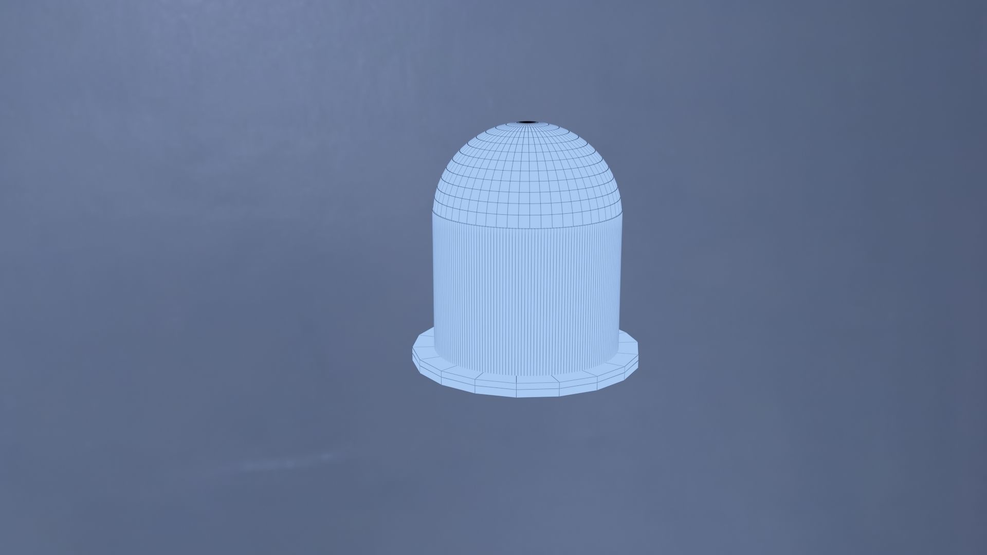 Futuristic rose under glass 3D model_5