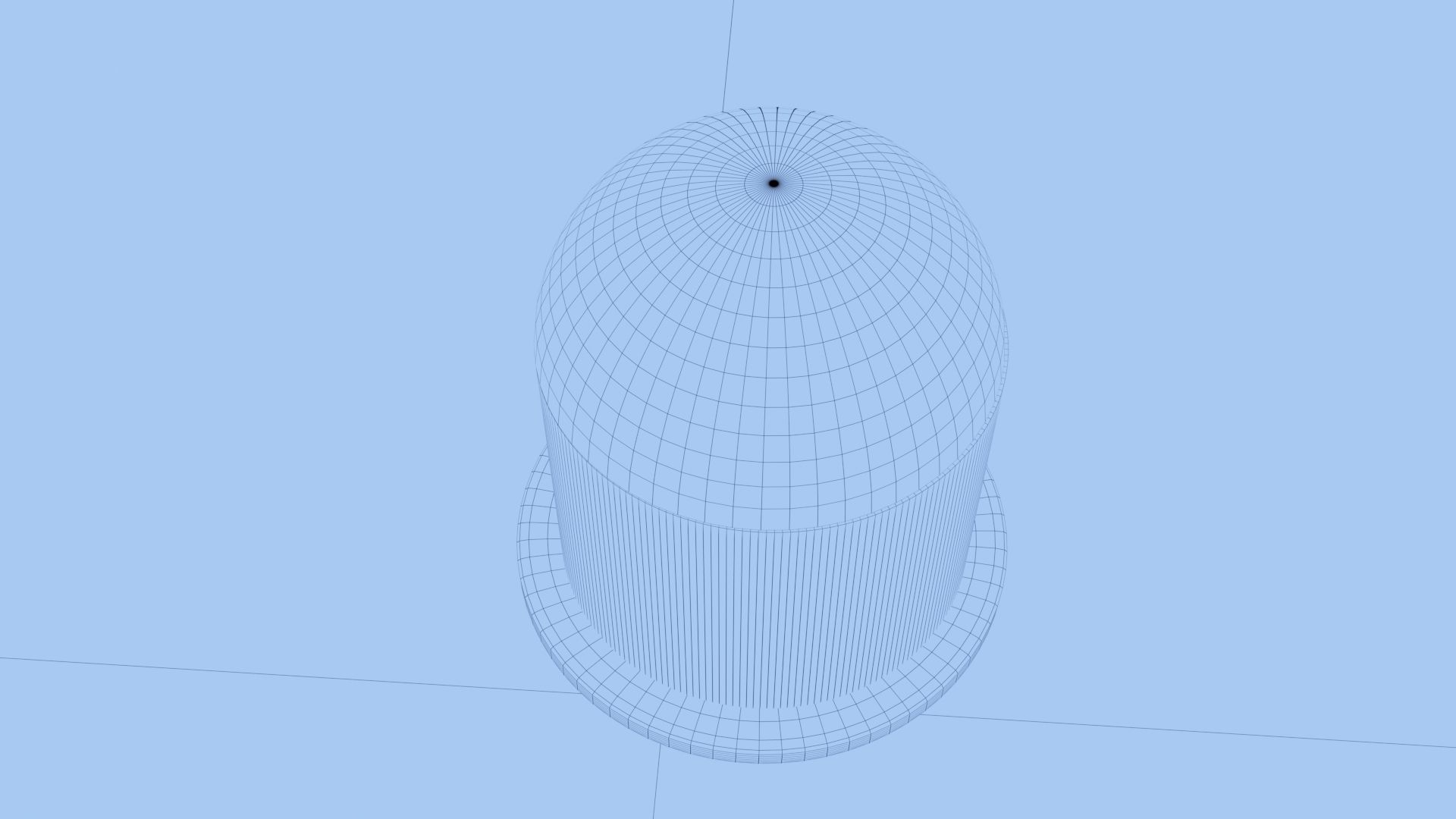 Futuristic rose under glass 3D model_2