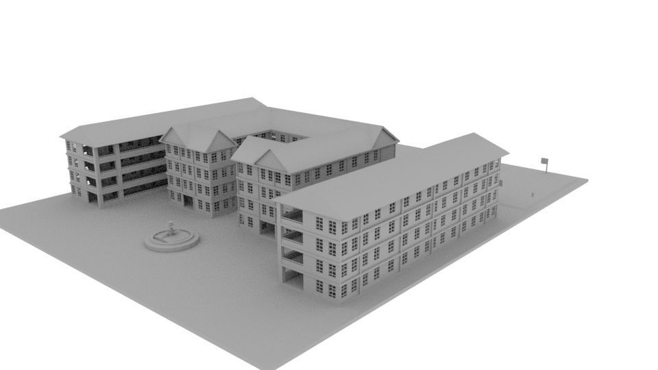 School environment 3D model_4