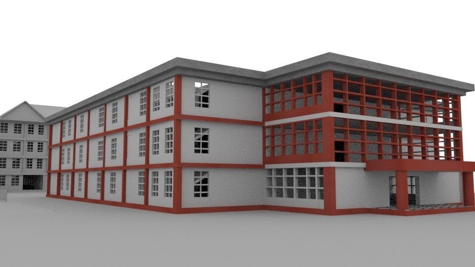 School environment 3D model_2