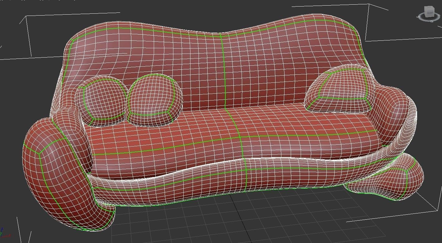 Bonetti Sofa Pbr 3D model_12