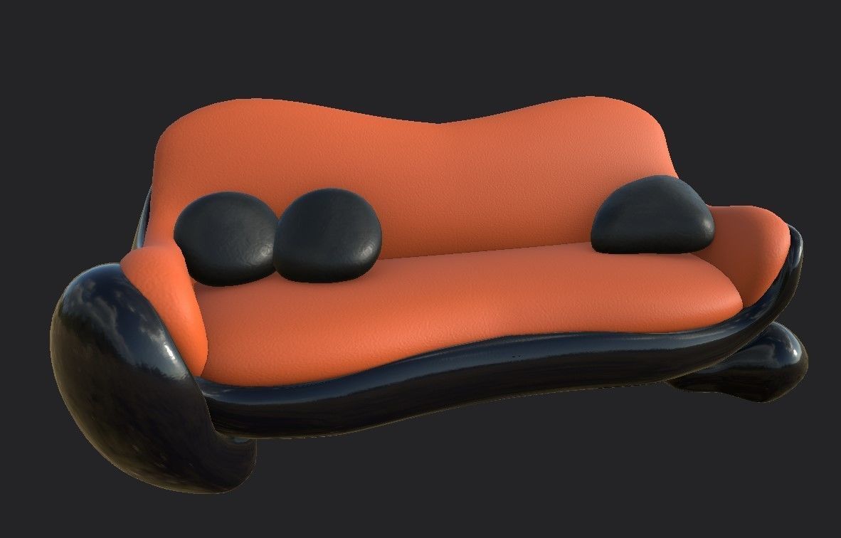 Bonetti Sofa Pbr 3D model_9