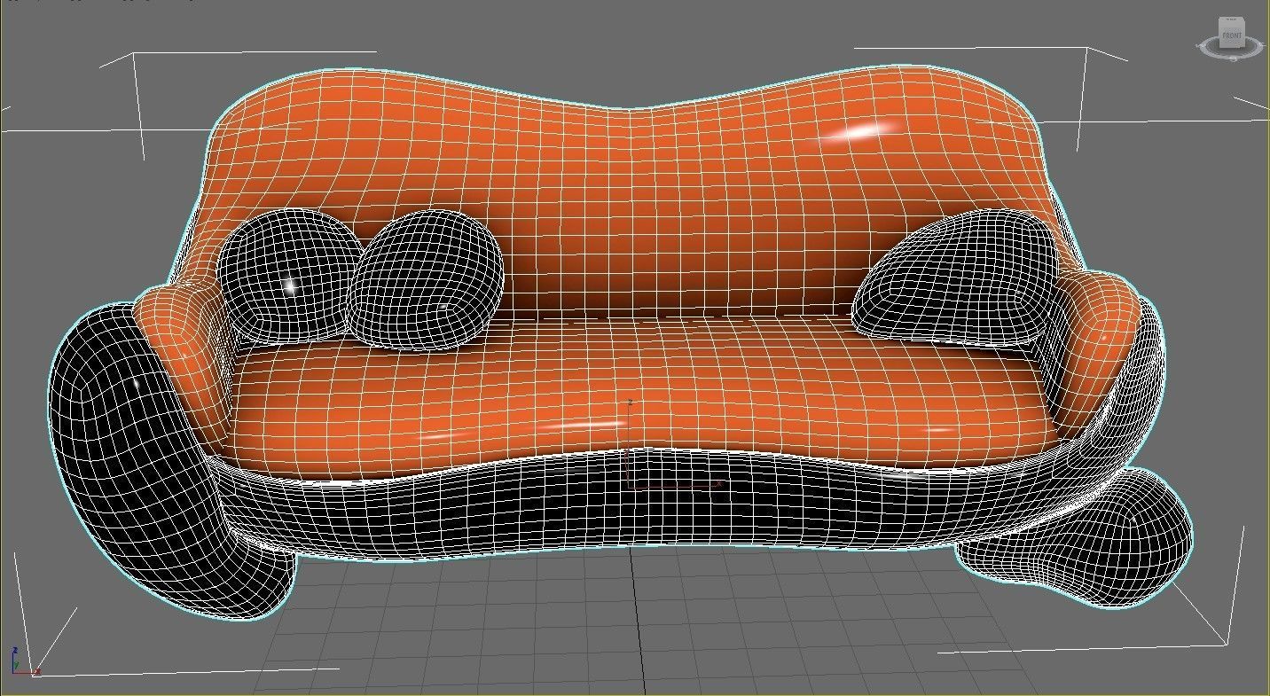 Bonetti Sofa Pbr 3D model_4
