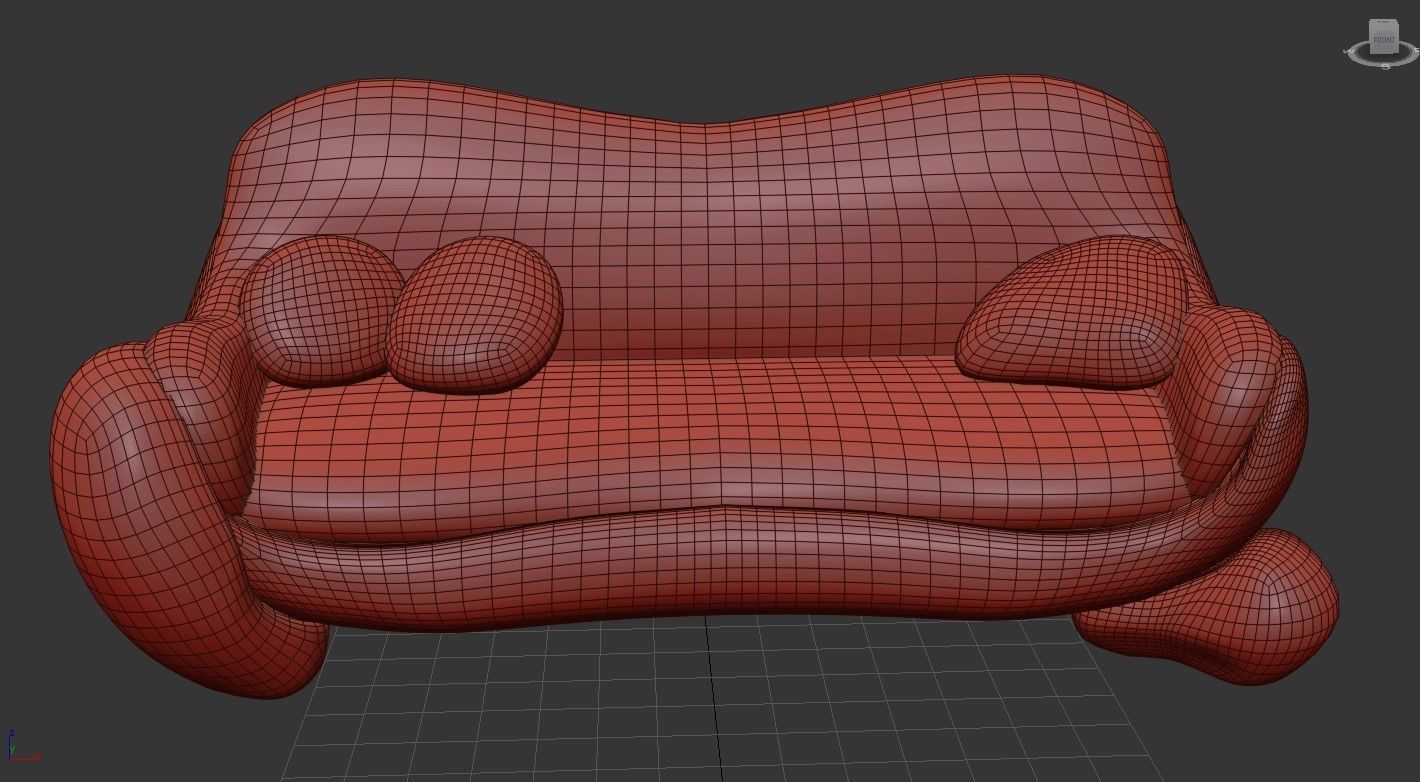 Bonetti Sofa Pbr 3D model_6