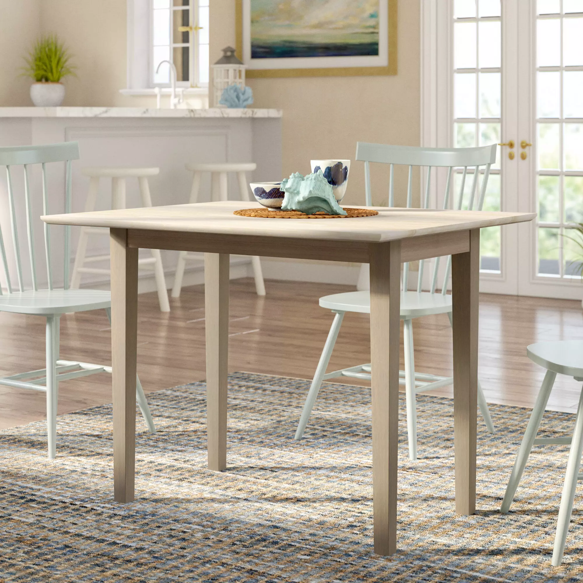 Wembley Extendable Solid Wood Dining free 3D model | CGTrader