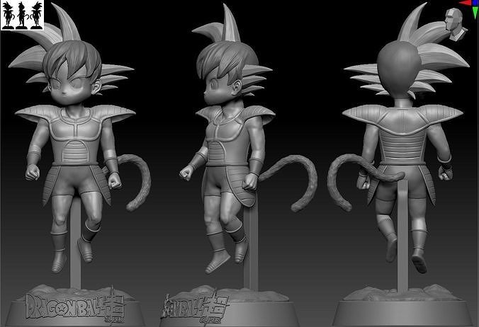 Dragon Ball Super kid Goku 3D print model