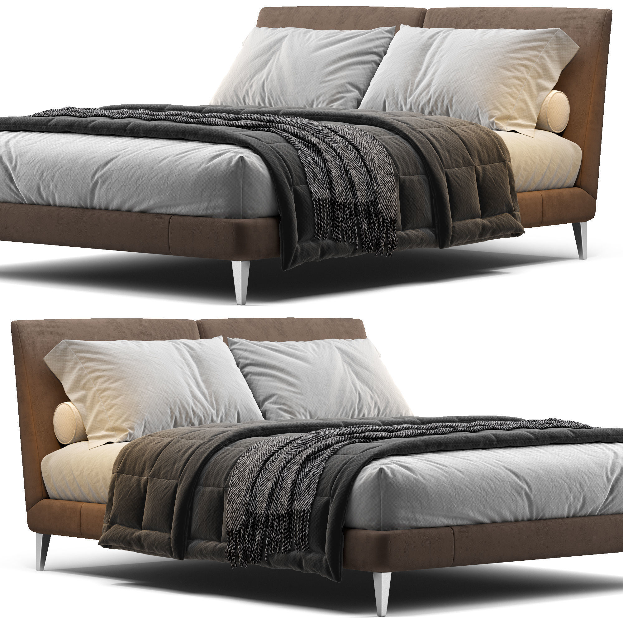 Maxalto Selene Bed 3D model_1