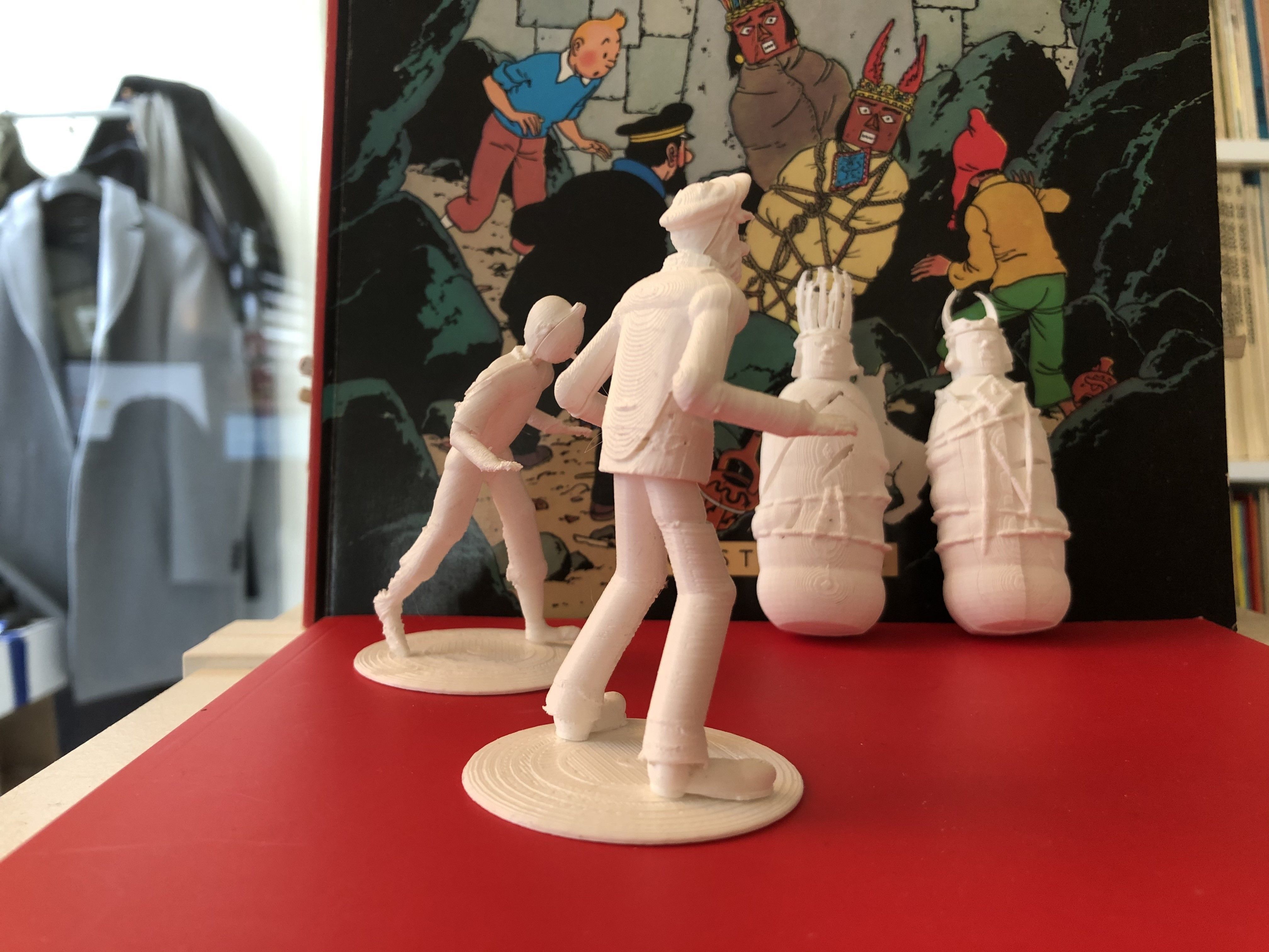 Tintin in prisoners of the sun cover scene 3D print model_1