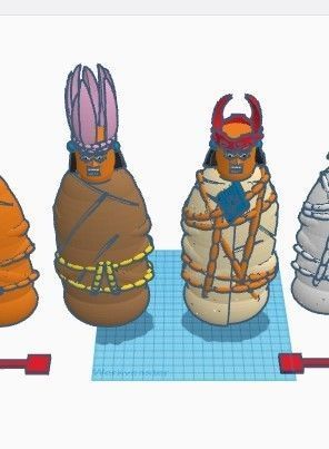 The mummies from prisoners of the sun 3D print model_2