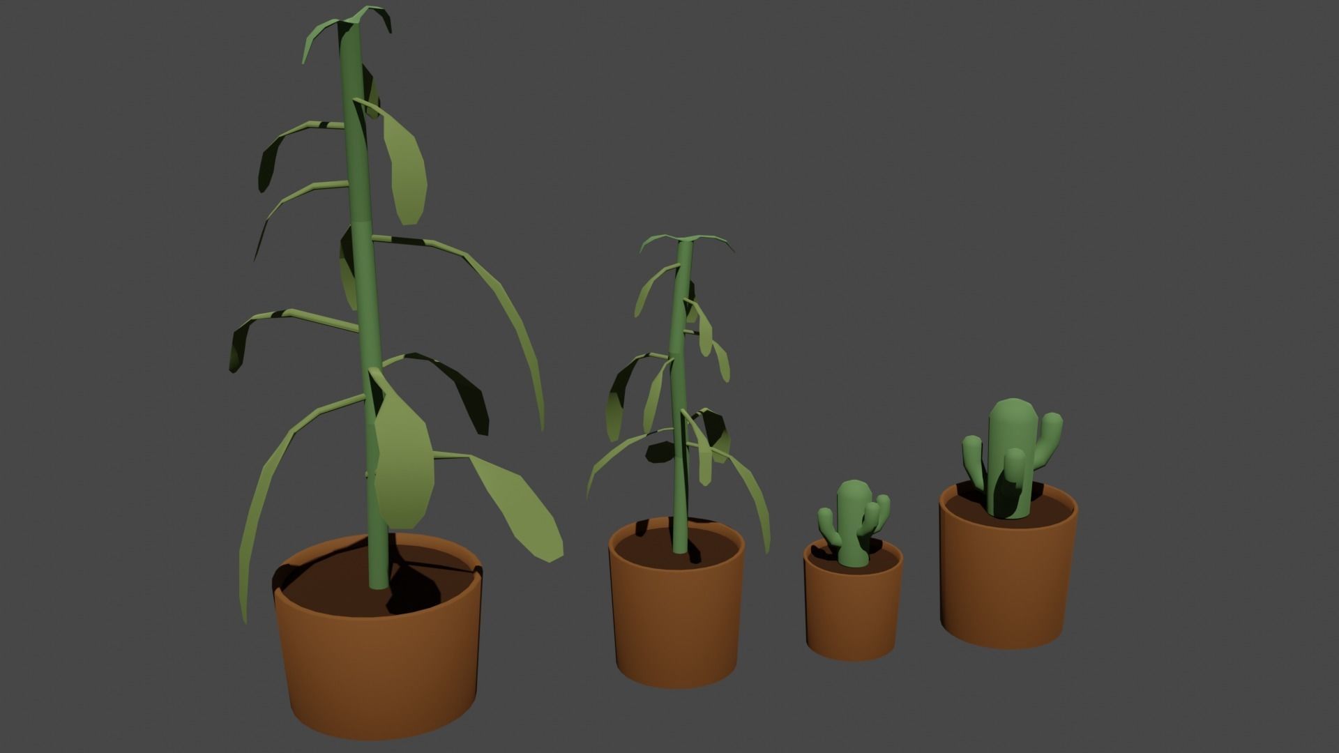 Low poly furniture pack Low-poly 3D model_13