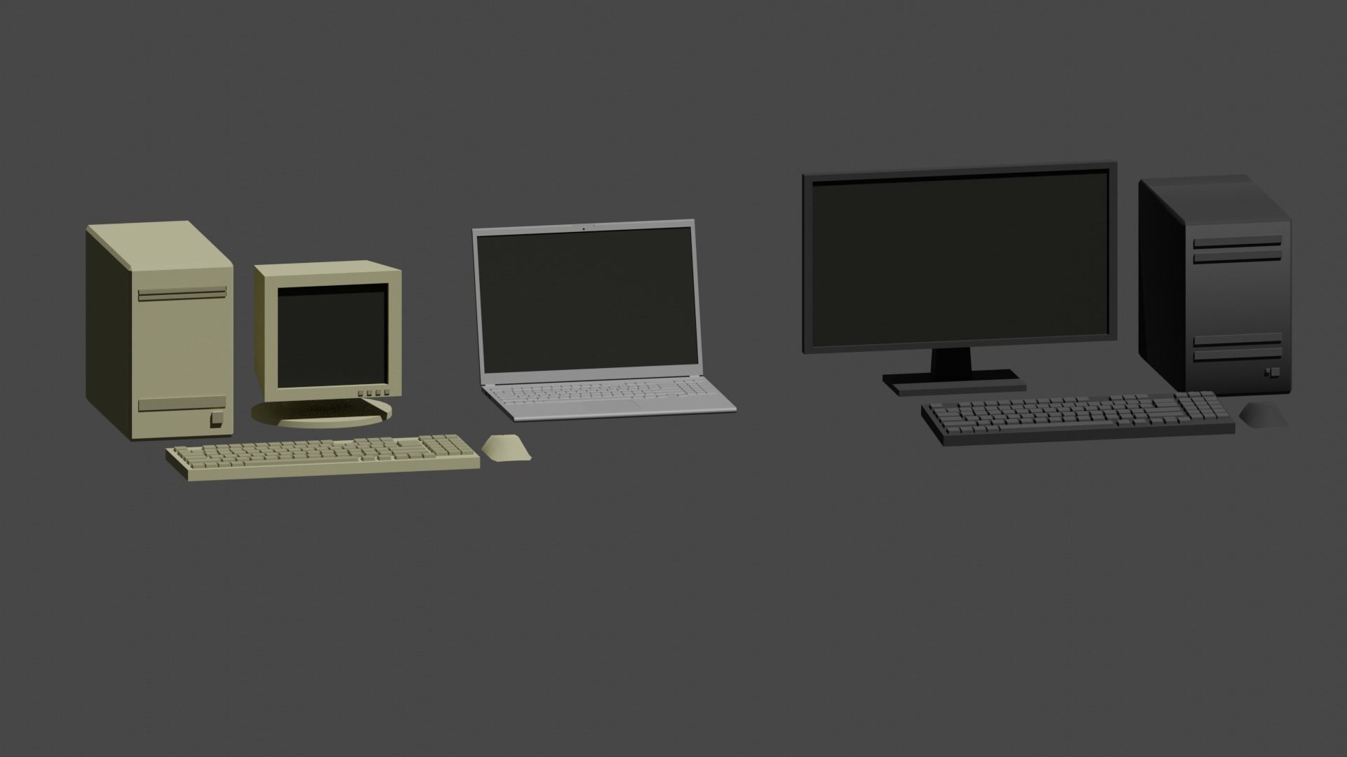 Low poly furniture pack Low-poly 3D model_10