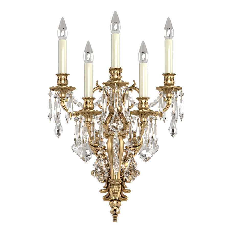 Crystal Wall Sconce Zanaboni 3D model_2
