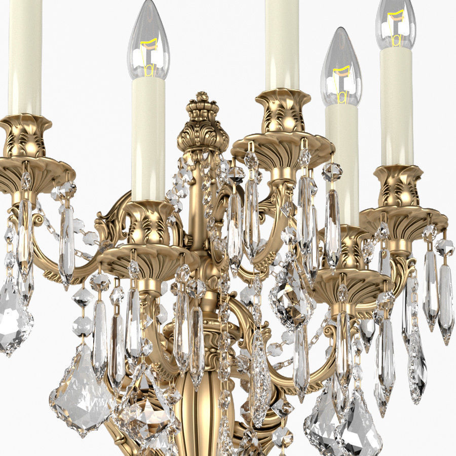 Crystal Wall Sconce Zanaboni 3D model_4