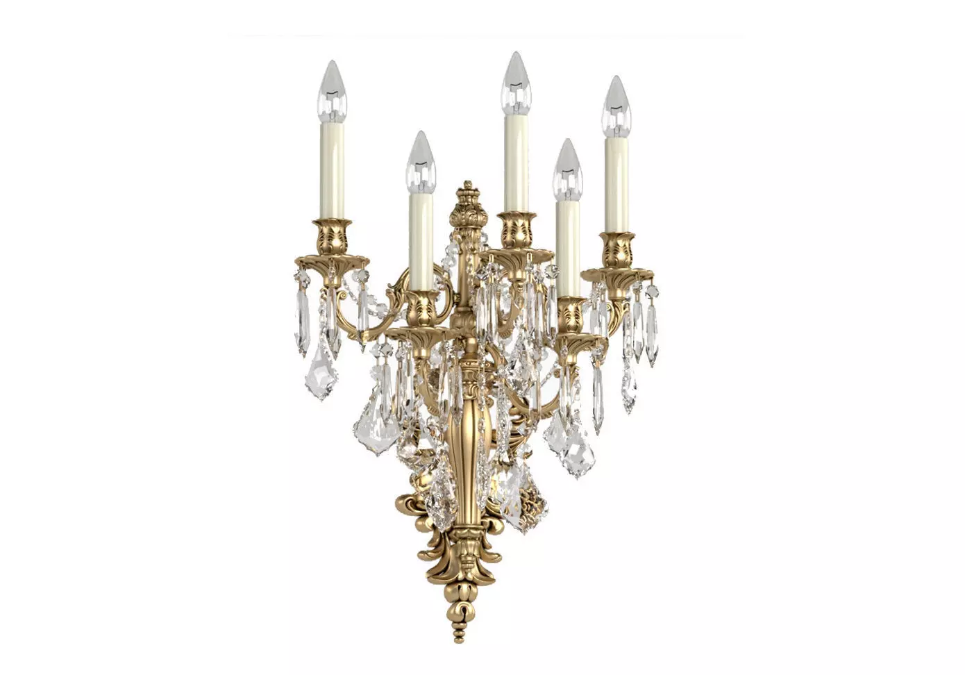 Crystal Wall Sconce Zanaboni 3D model_0