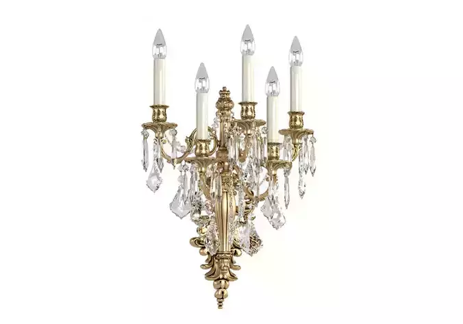 Crystal Wall Sconce Zanaboni 3D model