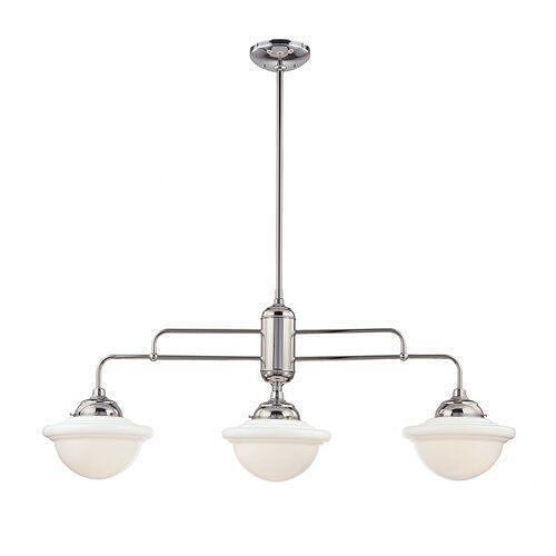 Chrome Bruges Light Kitchen Island Schoolhouse Pendant 3D model