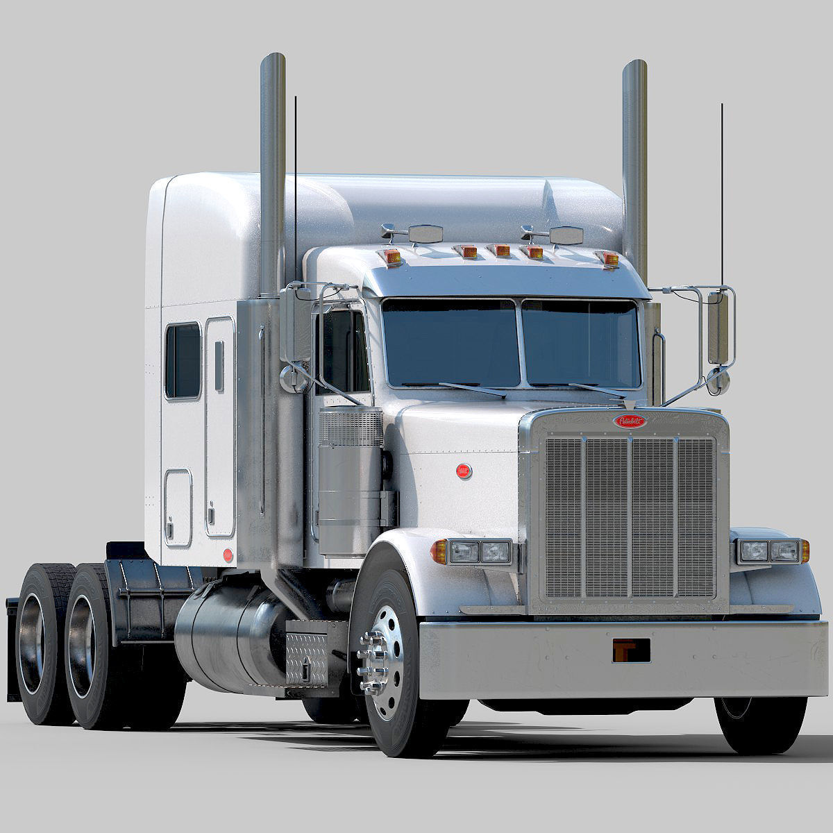 Peterbilt 379 Pack with interior  hquality 3D Model Collection_23