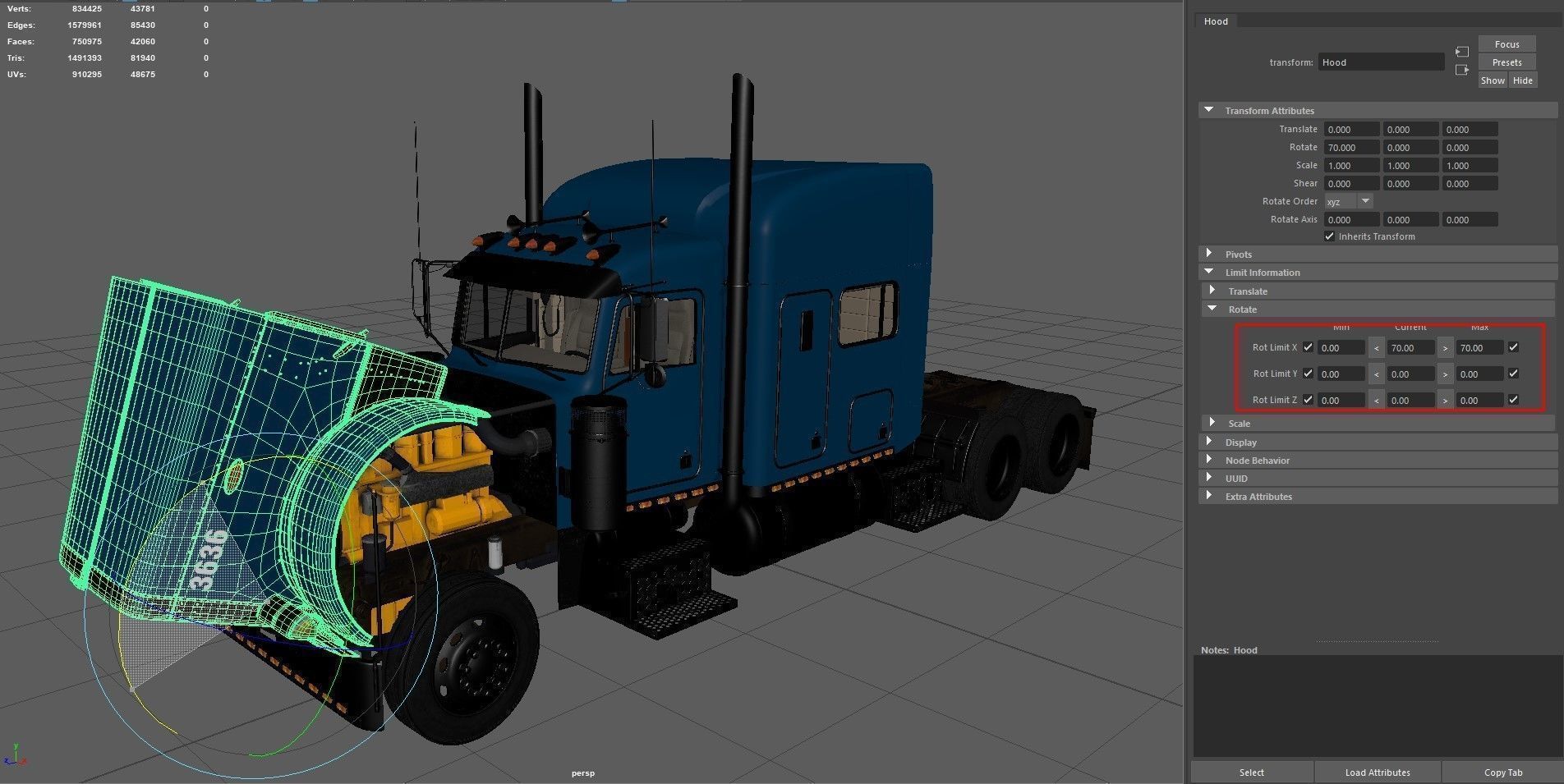 Peterbilt 379 Pack with interior  hquality 3D Model Collection_41