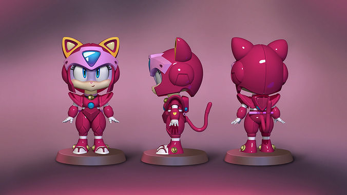 Samurai Pizza Cats Polly Esther  3D print model