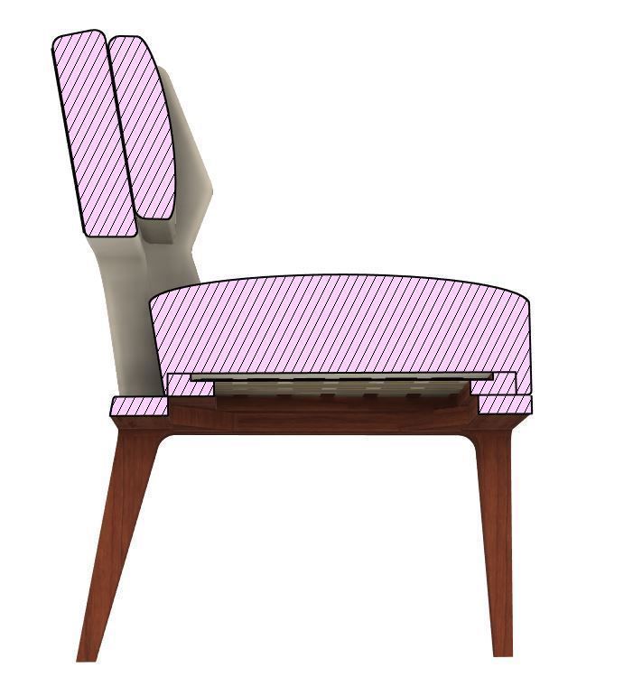 Dining Chair 3D model_8